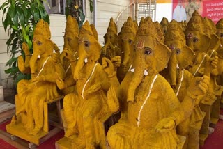 Cow Dung Ganesh Idols Nirmal 2023