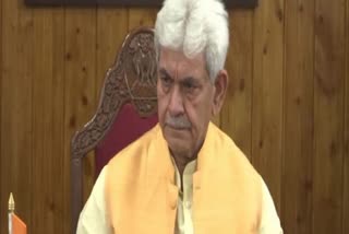 J&K LG Manoj Sinha visits DSP Humayun Bhat's residence, offers condolence to family