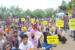 Punjab Taxi Union protest on Himachal Govt New Tax Policy