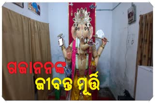 ଆଗ୍ରାରେ ଜୀବନ୍ତ ଗଣେଶ ମୂର୍ତ୍ତି