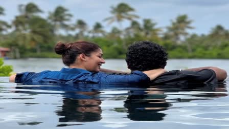 Nayanthara Enjoys Pool Date With Hubby  Nayanthara  വിഘ്നേഷിനൊപ്പം പൂൾ ഡേറ്റ് ആസ്വദിച്ച് നയൻതാര  Jawan success  Nayanthara enjoys vacation with Vignesh Shivan  നയന്‍താര  ജവാന്‍  Nayanthara and Vignesh Shivan  Nayanthara and Vignesh posted a cute photo  നയന്‍താരയും വിഘ്‌നേശ് ശിവനും