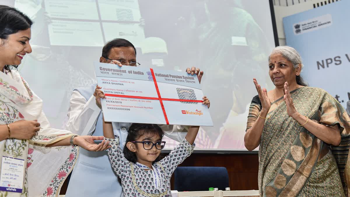 Finance Minister Nirmala Sitharaman launched the NPS Vatsalya scheme on Wednesday