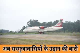 Landing of 72 seater plane