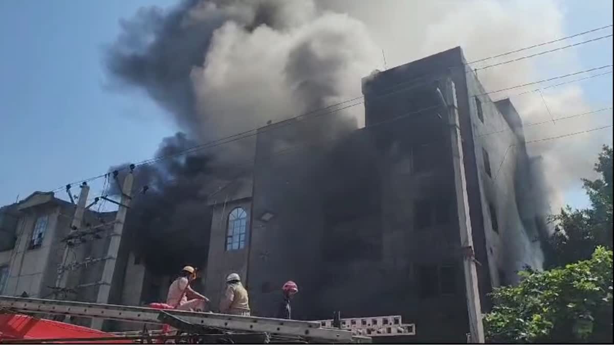 Major fire in plastic granule factory