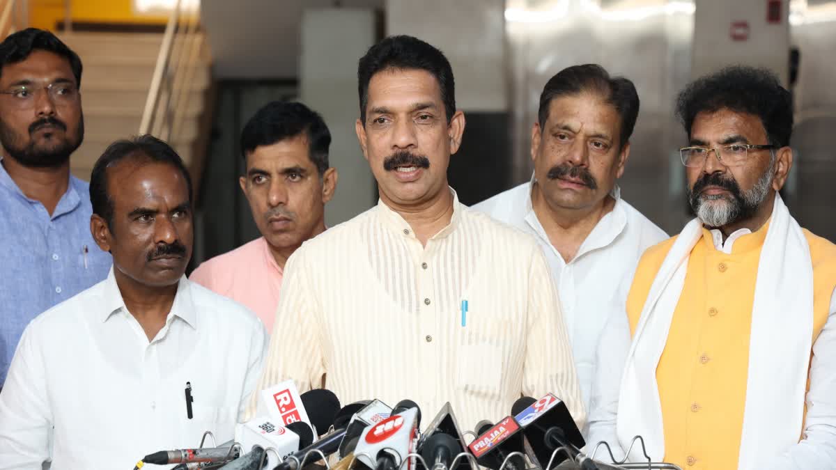 BJP state president Nalin Kumar Kateel spoke to the media.