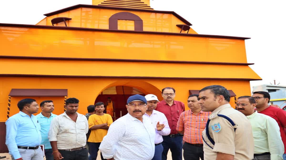 Simdega DC and SP inspected Durga Puja pandals