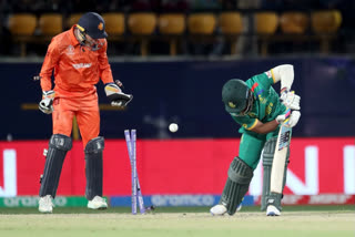 The Netherlands captain Scott Edwards played a knock of unbeaten 78 runs but a clinical effort from the South African bowling unit restricted them to 245/8 from 43 overs in a rain-curtailed fixture. However, the Netherlands' bowling unit made the chase look like a daunting task with their prolific spells and inked a historic World Cup upset.