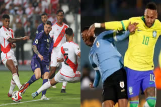 Peru vs Argentina Highlights  FIFA World Cup qualifier  Lionel Messi  Neymar  ഫിഫ ലോകകപ്പ്  അര്‍ജന്‍റീന vs പെറു  ബ്രസീല്‍ vs ഉറുഗ്വായ്  ലയണല്‍ മെസി  നെയ്‌മര്‍  Uruguay vs Brazil Highlights