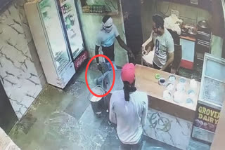A masked robbery in a dairy in Moga