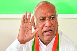 Congress party chief Mallikarjun Kharge