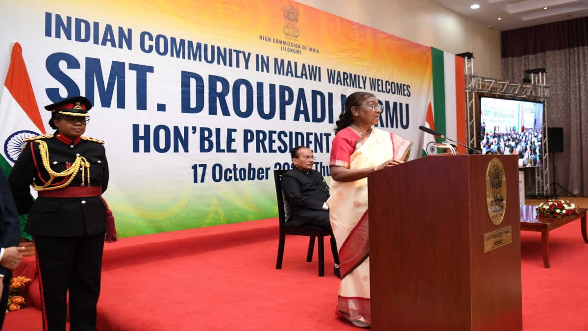 President Murmu Hails Indian community In Malawi As 'Living Ink' Between Two Nations