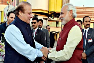 Ex Pakistan PM Nawaz Sharif and Indian PM Narendra Modi