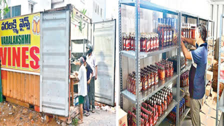 Liquor Sells In Container At Visakhapatnam