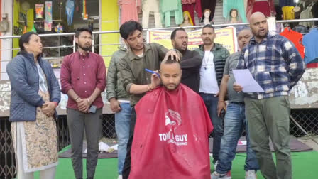 Zila Panchayat Members Shaved Hair