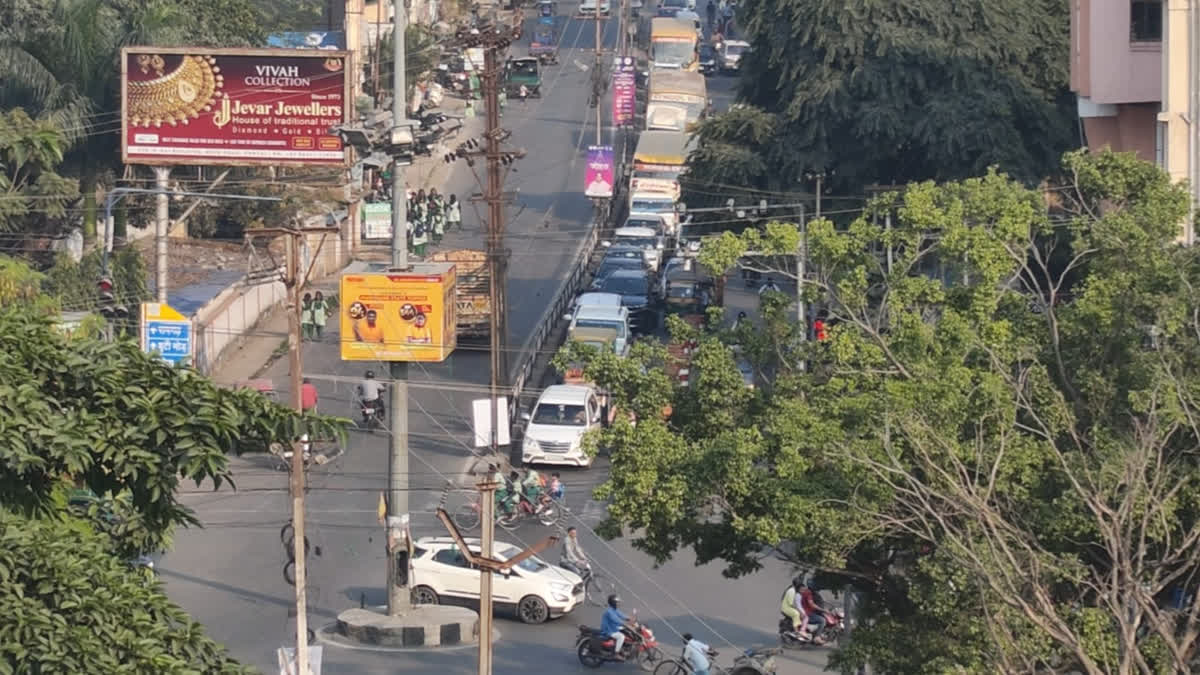 Traffic arrangements and Parking Lot during Chhath