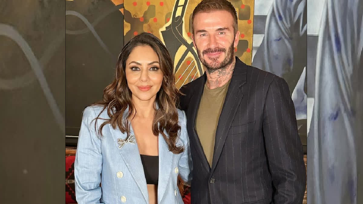 Gauri Khan and David Beckham