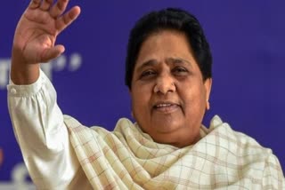 mayawati address a public meeting in Bandikui