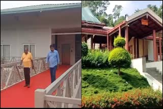 Former CM HDK in relaxing mood at Chikmagalur resort