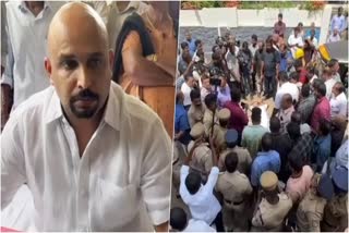 Case Registered Against Protested NRI Entrepreneur  Case Against Protested NRI Entrepreneur  NRI Entrepreneur Protested In Front Of Panchayat  NRI Entrepreneur protest For Building Number  Kottayam Shajimon Protest  പഞ്ചായത്തിന് മുന്നില്‍ പ്രതിഷേധിച്ച സംഭവം  കെട്ടിട നമ്പര്‍ അനുവദിക്കാത്തതിന് പ്രതിഷേധം  മാഞ്ഞൂരിലെ റോഡില്‍ കിടന്നുള്ള പ്രതിഷേധം  റോഡില്‍ കിടന്ന് പ്രതിഷേധിച്ച് പ്രവാസി സംരഭകന്‍  കെട്ടിട നമ്പര്‍ അനുവദിക്കുന്നത് എങ്ങനെ