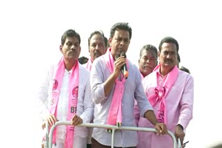 Minister KTR Road Show at Kama Reddy