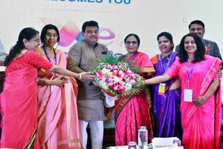 Minister MB Patil participated in the conference of women entrepreneurs.