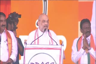 BJP Star Campaigner Amit shah in Warangal