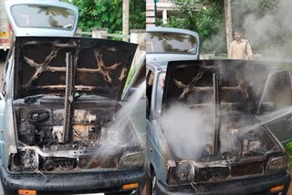 ഓടിക്കൊണ്ടിരിക്കുന്ന കാറിന് തീപിടിച്ചു  car caught fire while running in Kozhikode  ഓടികൊണ്ടിരിക്കെ കാറിന് തീപിടിച്ചു  കാറിന് തീപിടിച്ചു  തീപിടിച്ചു  കാറിൽ അഗ്നിബാധ  അഗ്നിബാധ  car caught fire  car caught fire while running  car caught fire in Kozhikode