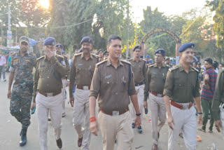 Flag March In Gaya