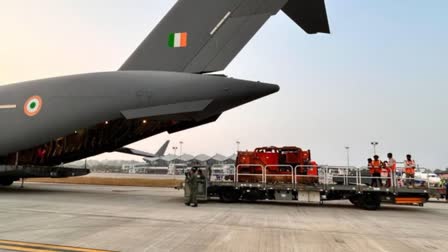 Uttarakhand tunnel collapse Day 7  iaf helps to bring heavy machine to site  rescue operations  വ്യോമസേനയുടെ സി 17 എയര്‍ക്രാഫ്റ്റ്  22 ton weight machine  22metre parellel tunnel  തുരങ്കത്തിലകപ്പെട്ടവരുമായി ആശയവിനിമയം  അധികൃതര്‍ ആത്മവിശ്വാസത്തില്‍