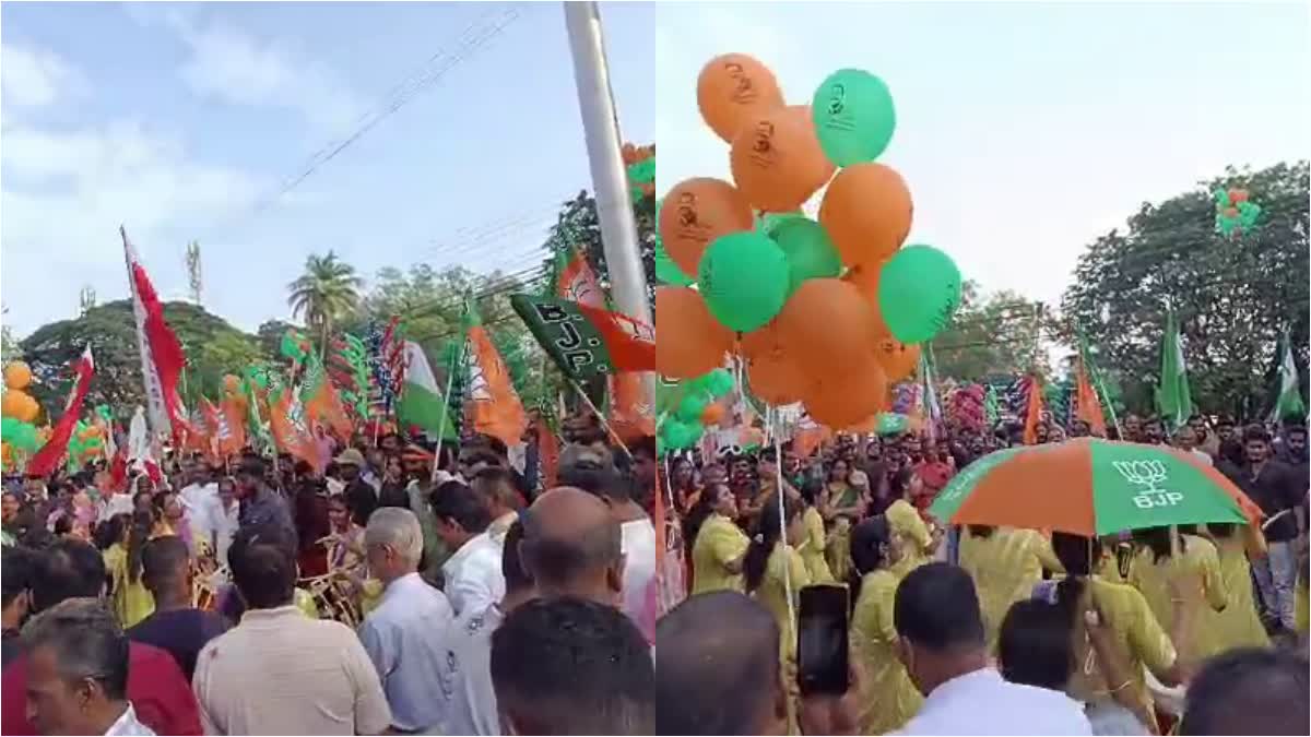 പാലക്കാട് ഉപതെരഞ്ഞെടുപ്പ്  ഉപതെരഞ്ഞെടുപ്പ് കൊട്ടിക്കലാശം  PALAKAKD BYELECTION  KOTTIKALASHAM