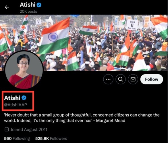 Fact Check: Post From A Parody Account Is Shared As Delhi CM Atishi's Tweet