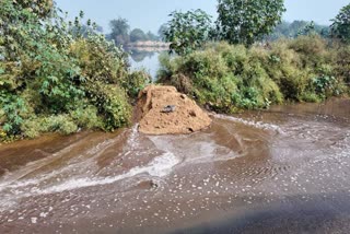 डैम की दीवार टूटने से सड़कों पर आया पानी