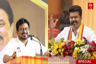 துணை முதல்வர் உதயநிதி ஸ்டாலின், தவெக தலைவர் விஜய்