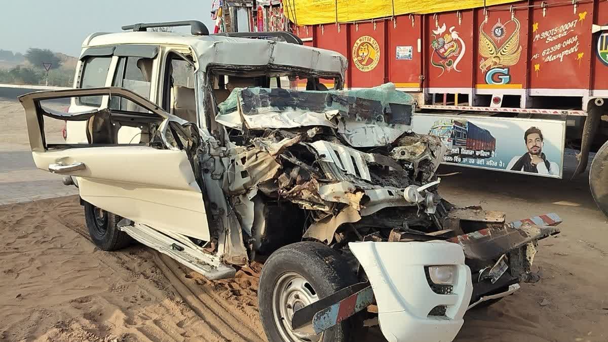 Road Accident in churu