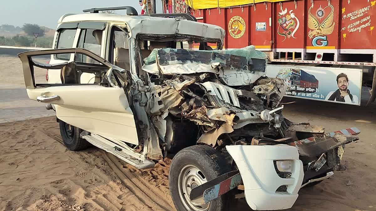 Three dead, two injured as speeding SUV rams truck on NH 52 in Rajasthan's Churu