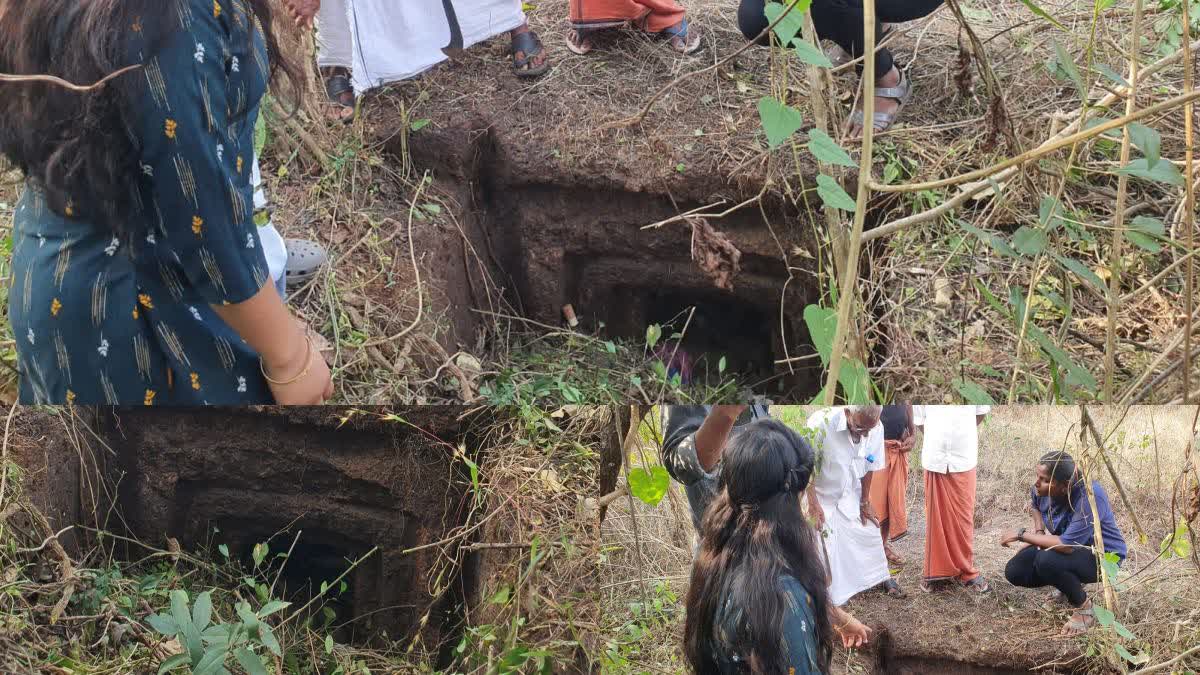 chenkallara  Stone Age Monuments Unearth In Kasargod  old stone age  muniyara in kasargod  Stone Age Monuments  ബേക്കല്‍ കോട്ട  കാസര്‍കോട് ടൂറിസം  ബേക്കല്‍ ടൂറിസം  എന്‍റോസള്‍ഫാന്‍ കാസര്‍കോട്  കാസര്‍കോടിന്‍റെ പഴമ  മുനിയറകള്‍  ചെങ്കല്ലറ കാസര്‍കോട് കണ്ടെത്തി