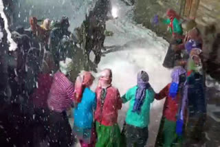 Snowfall Video in Tehri