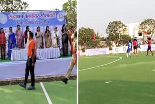 Hockey league competition in Rajnandgaon