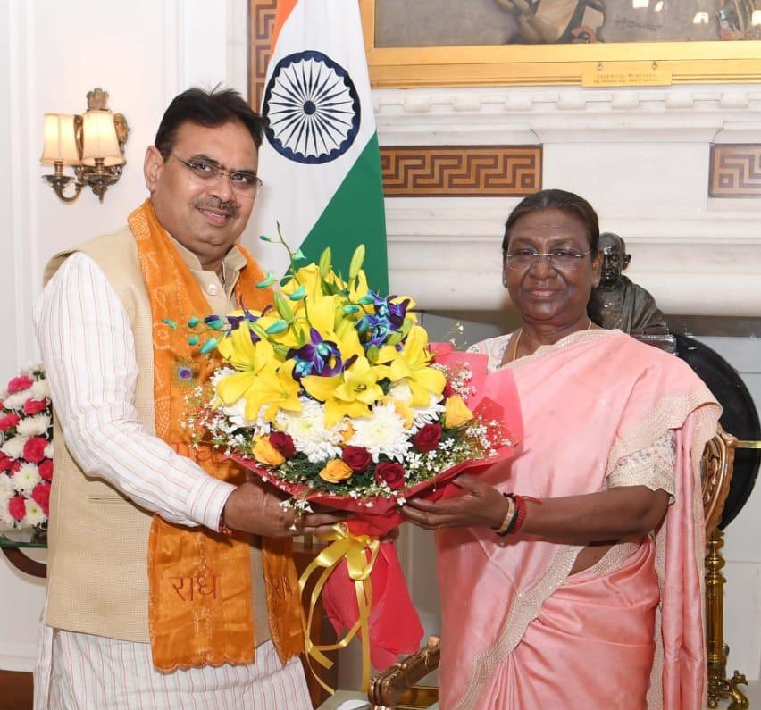 Bhajanlal with President