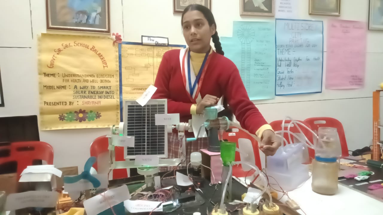 Kangra students made biodiesel from garbage