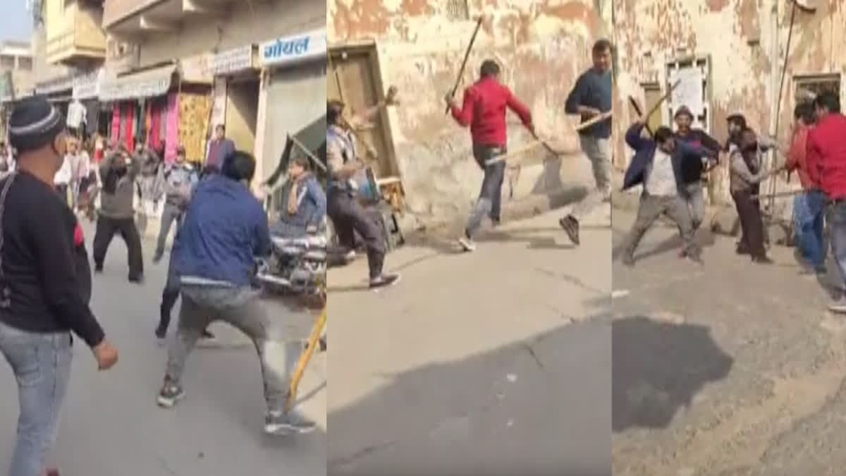 fight between 2 groups in Churu