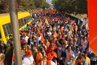 shivpuri Hindu organizations rally