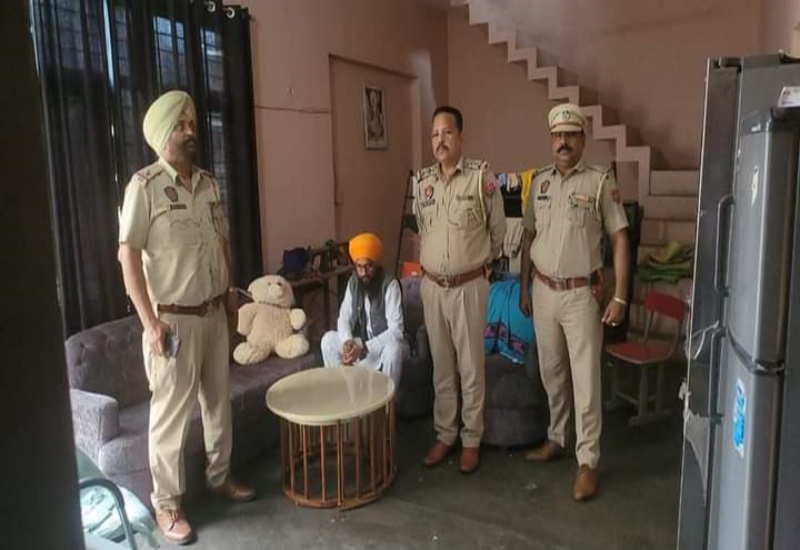 Bhai Baljinder Singh Parwana, head of Dumdami Taksal Jatha of Rajpura in police custody