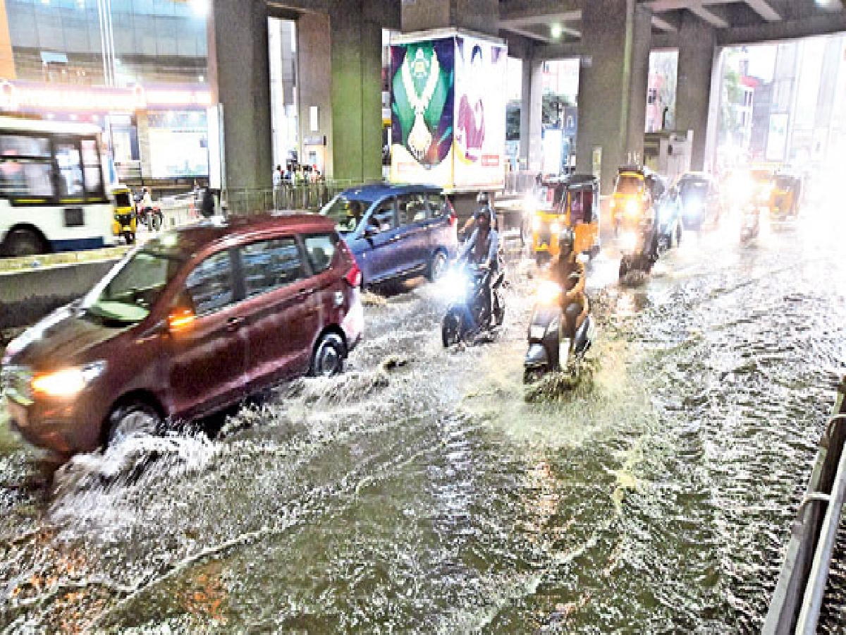 Heavy rains in Telangana