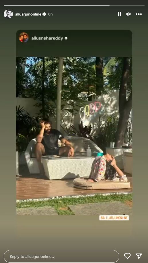 Allu Arjun Daughter yoga: સ્નેહા રેડ્ડીએ અલ્લુ અર્જુન અને તેની પુત્રીના યોગાભ્યાસની તસવીર કરી શેર