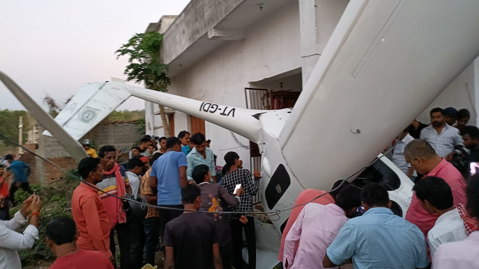 Glider Crashes at Dhanbad