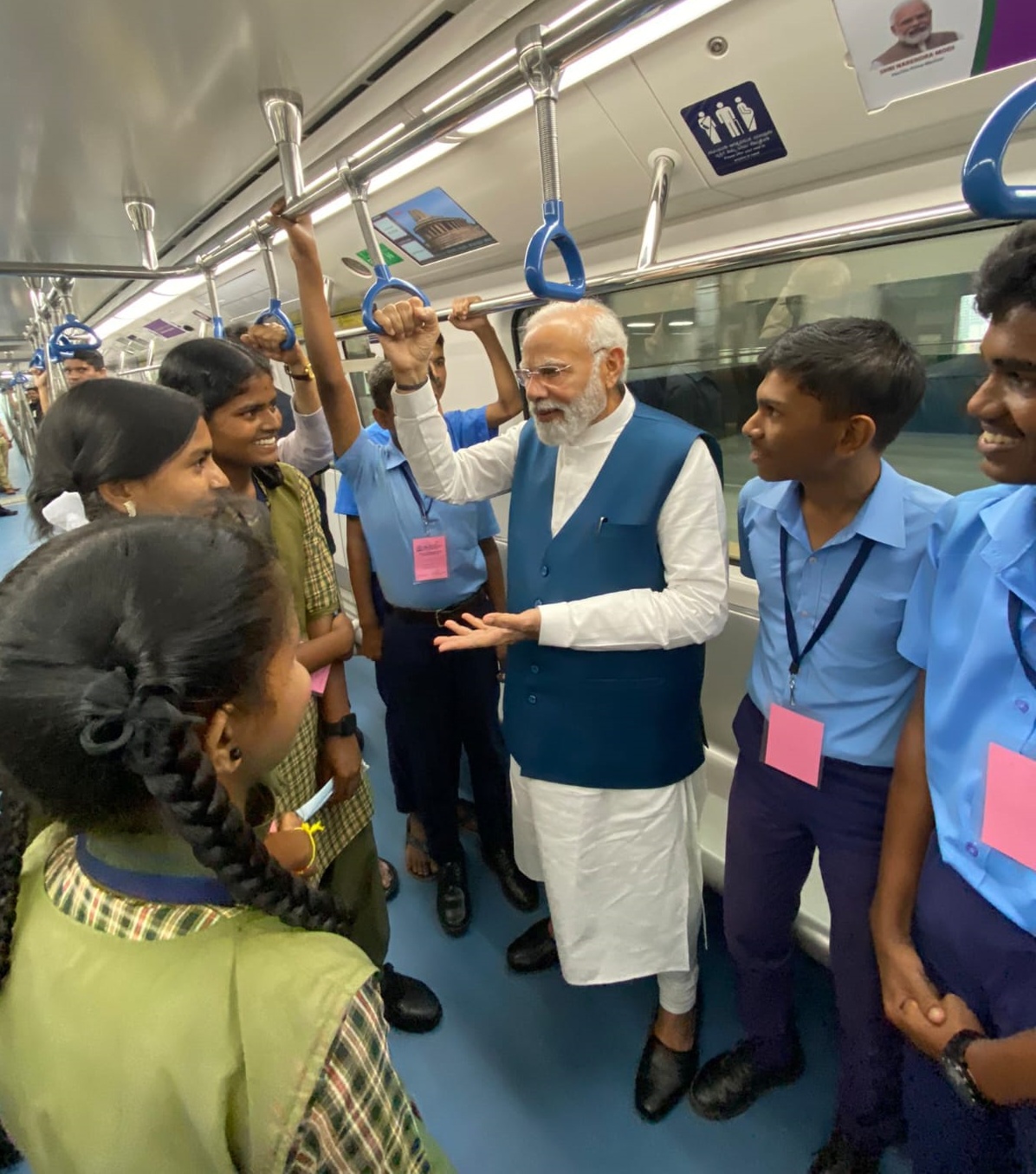 PM Modi interacted with students