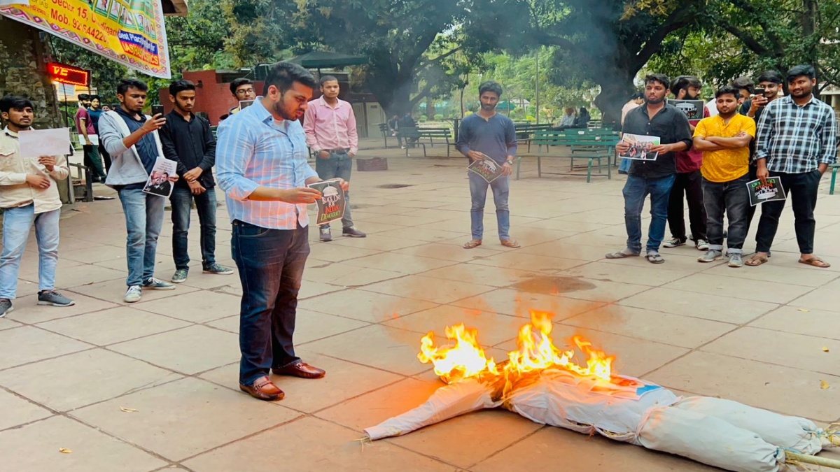 congress youth protest in Chandigarh