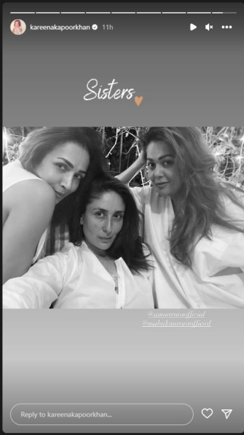 Kareena Kapoor shares selfie with her sisters, misses Karishma at girls' night out