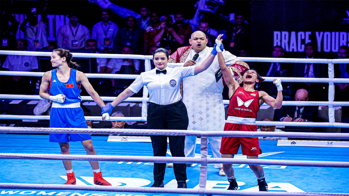 Nikhat (50kg) defeated Nguyen Thi Tam of Vietnam to win back-to-back World Championships gold at the Mahindra IBA Women's World Boxing Championships 2023.
